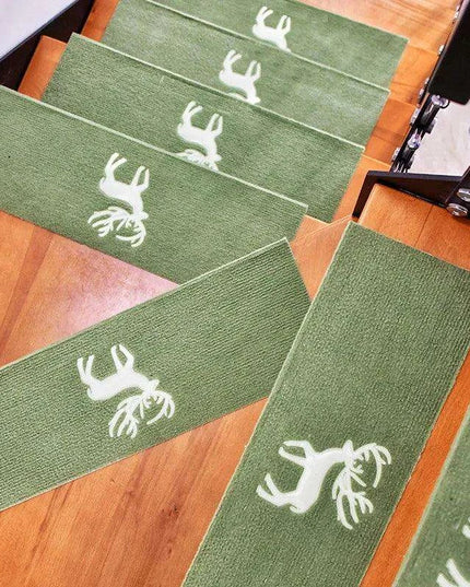 Stylish and Secure Plush Stair Mat Collection with Elegant Patterns