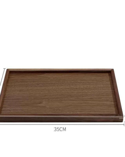 Elegant Japanese Walnut Round Serving Platter for Upscale Events