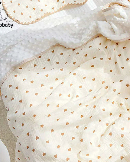 Autumn Comfort Fleece Baby Swaddle and Quilt Blanket