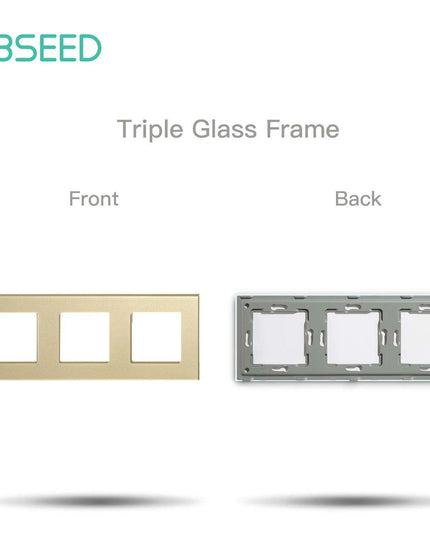 Luxurious Gold Glass Smart WiFi Wall Switch - Advanced Home Automation Solution