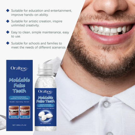 Resin Dental Adhesive — Shapeable Temporary Tooth Repair, Multi-Pack Options
