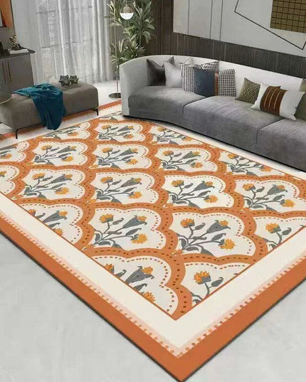 Luxurious Floral Softness: Plush Rug for Every Room