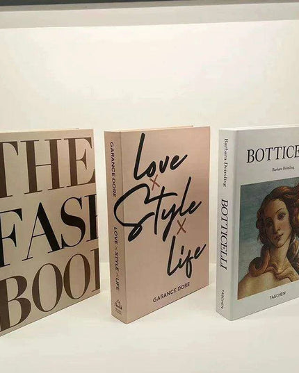 Elegant 3-Piece Decorative Faux Book Set for Home Décor