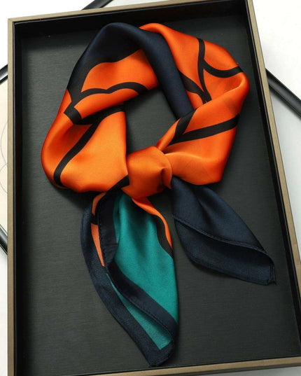 Elegant Satin Square Shawl Hijab: Luxurious 70x70cm Bandana for Women