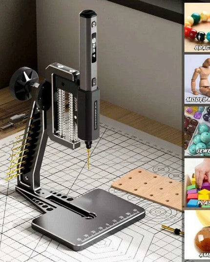 Craftsman's Ultimate Electric Drill and Benchtop Press Set - The Complete DIY Crafting Tool Kit for Home Creations