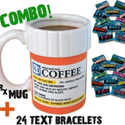 Cheerful Duck Prescription Mug - Quirky Coffee Delight