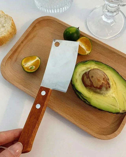 Elegant Mini Bread Cutter with Stylish Wooden Handle: Ideal for Charming Kitchens