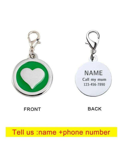 Personalized Love-Inspired Pet ID Tag for Your Furry Friend