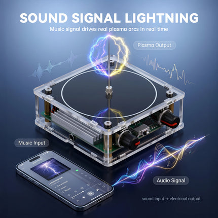 Music Coil Bluetooth And AUX Music Box With Interactive Lightning Show Sound Reactive Plasma Arc Desktop Display music-coil-bluetooth-and-aux-music-box-with-interactive-lightning-show-sound-reactive-plasma-arc-desktop-display