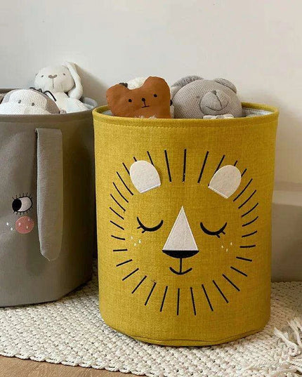 Elegant Flip-Lid Laundry Organizer Box in White