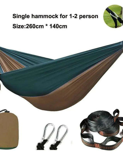 Zowee Ultimate Adventure Hammock Set with Tree Straps & Heavy-Duty Carabiners | Ultra-Durable Parachute Nylon