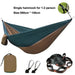 Hammock with Tree Straps | Parachute Nylon | Carabiners | Camping
