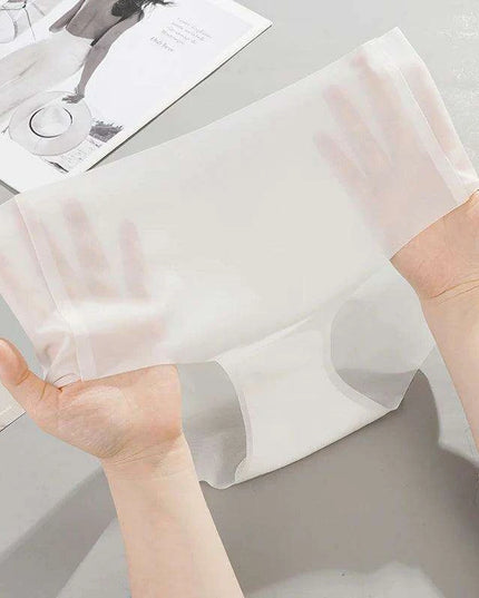Summer Ice Silk Seamless Underwear Ladies Summer Ultra-thin Sense Quick-drying Pants Briefs Panties