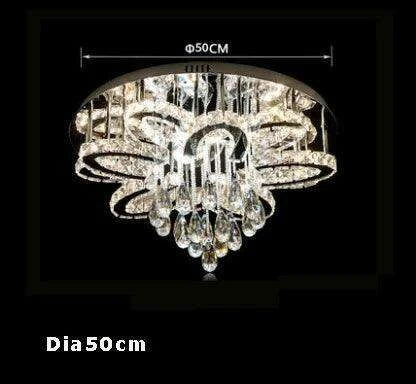 Elegant RGB Dimmable Crystal Ceiling Light for Modern Homes