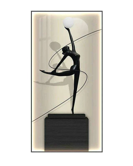 Contemporary Crystal-Embellished LED Wall Light - Artistic Home Illumination Decor