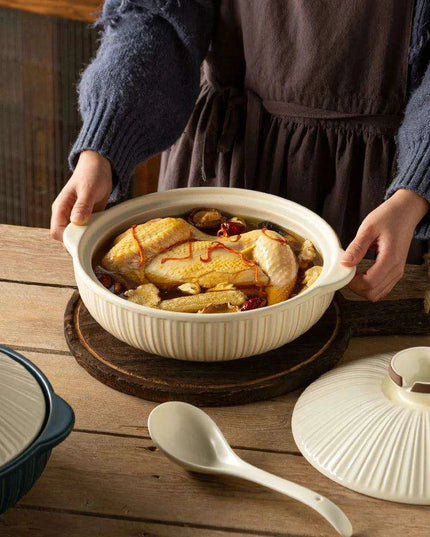 Korean Traditional Ceramic Casserole Pot - Perfect for Authentic Gas Cooking