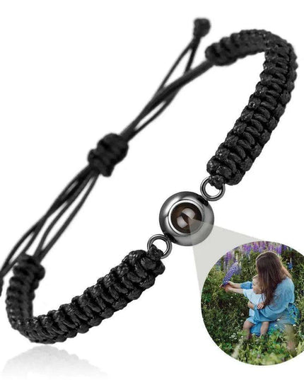 Customizable Braided Rope Memory Projection Bracelets