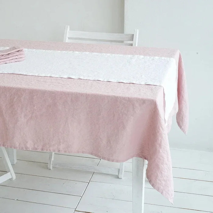 Luxe Natural Linen Tablecloth Set - Elegant Dining Essential