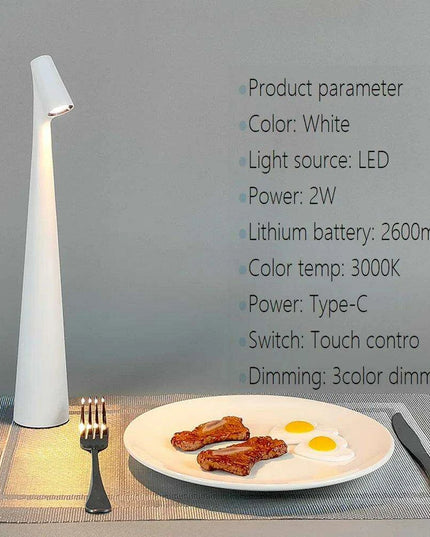 Touch-Sensitive LED Night Light with Customizable Brightness and Rechargeable Battery - Ideal for Children's Rooms, Hotels, and Nightstands