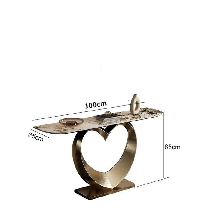Elegant Italian Minimalist Slate Console Table - A Touch of Modern Luxury for Your Home