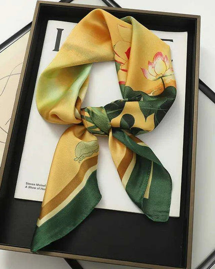 Chic Toddler Elegance: Luxurious 70x70cm Silk Scarf for Ages 6 Months to 4 Years