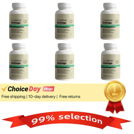 Lymphatic Drainage & Detox Capsules — Dandelion Root & Cleavers Extract