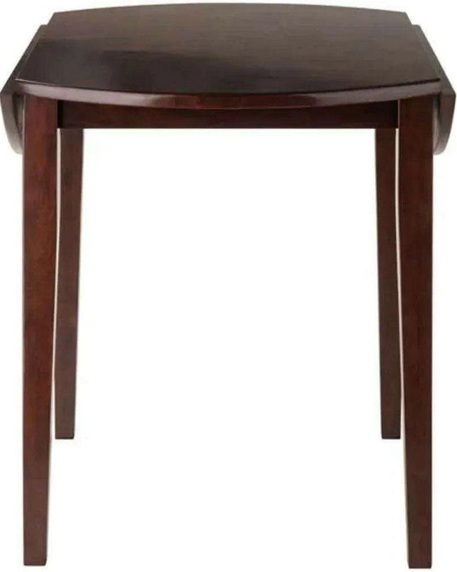 Stylish Walnut Expandable Drop Leaf Dining Set for Contemporary Homes