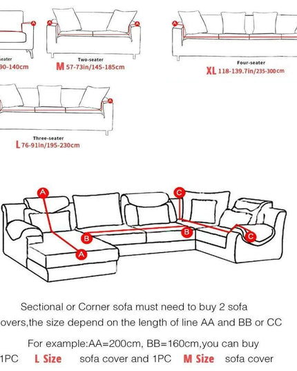 Svetanya Chic L-Shape Sofa Cover - Stylish Fabric Protector for Elegant Living Spaces