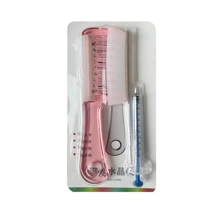 Transparent Scalp Oil Applicator Comb with Liquid Reservoir