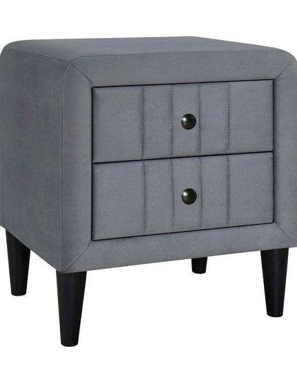 Elegant Green Gray Full Size Upholstered Bedroom Set with Stylish Storage Solutions