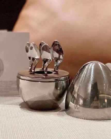 Coffee Silver Dessert Spoon and Fork set