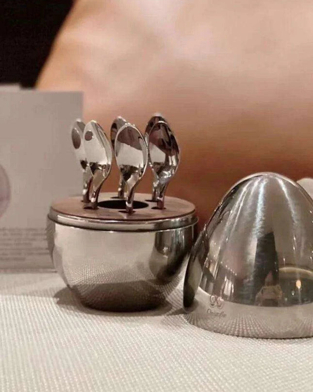 Coffee Silver Dessert Spoon and Fork set