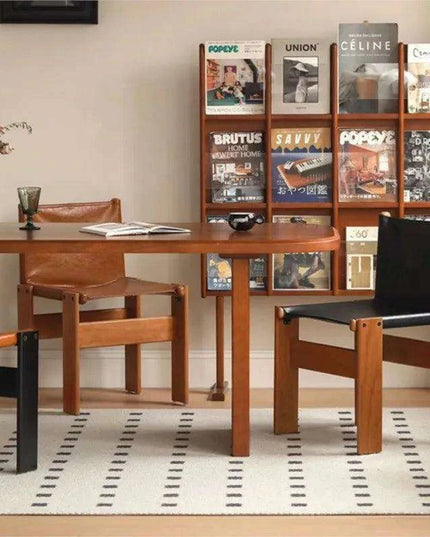 Luxurious Nordic Style Genuine Leather Dining Chair - Elegance Collection