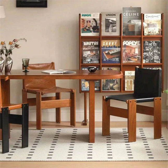 Luxurious Nordic Style Genuine Leather Dining Chair - Elegance Collection