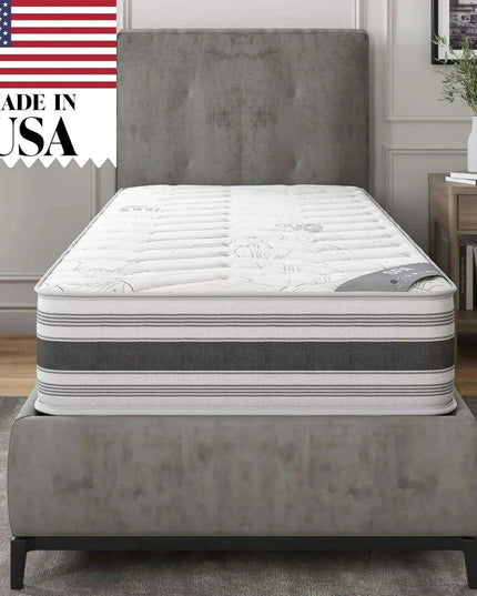 9-Inch Twin Hybrid Mattress with Advanced Airflow and Premium Edge Support, Crafted in the USA