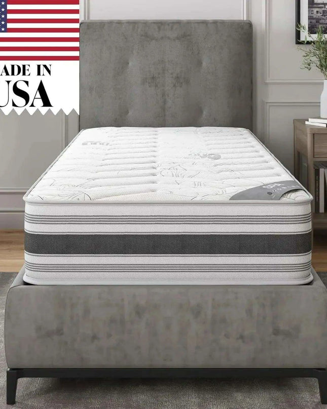 9-Inch Twin Hybrid Mattress with Advanced Airflow and Premium Edge Support, Crafted in the USA