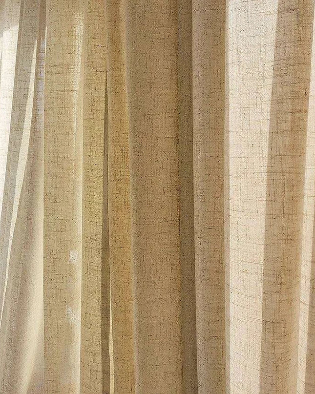 Luxurious Japanese Linen Semi-Blackout Curtains with Ramie Yarn for Modern Decor