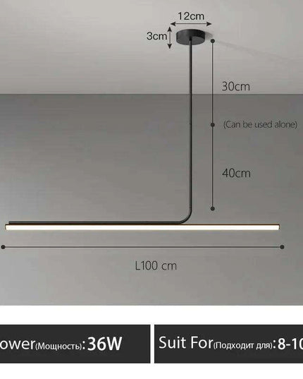 Modern Scandinavian LED Pendant Light with Remote Dimming - Chic Fixture for Dining and Home Bar Areas