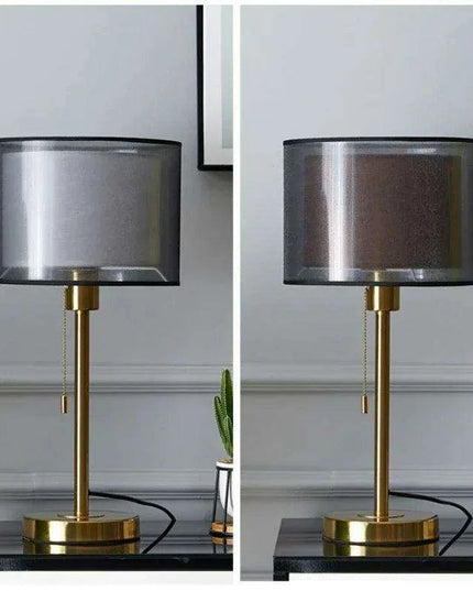 Elegant Gold Table Lamp for Nordic-Inspired Bedrooms