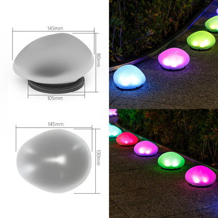 Solar Outdoor Ground Lamp — IP65 Waterproof, 8h Runtime, Warm/White/Colour