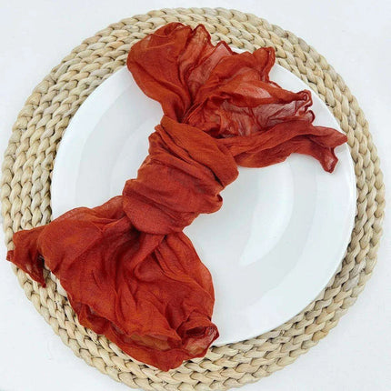 Luxurious 100-Count Gauze Cloth Napkin Set - 19.7 x 19.7 Inch Table Decor