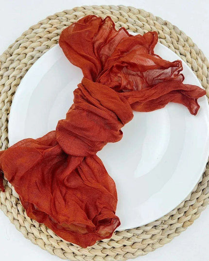 Luxurious 100-Count Gauze Cloth Napkin Set - 19.7 x 19.7 Inch Table Decor