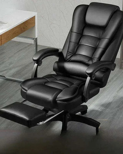 Luxury Black Ergonomic Recliner Chair for Ultimate Gaming and Office Comfort