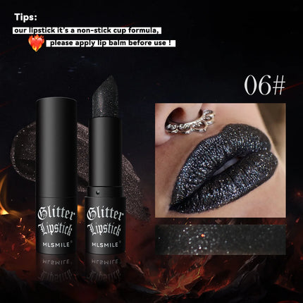 7Colors Glitter Lipstick Waterproof Long Lasting Diamond Pearlescent Metallic Lipstick Black Lipgloss Women Lips Makeup Cosmetic 7colors-glitter-lipstick-waterproof-long-lasting-diamond-pearlescent-metallic-lipstick-black-lipgloss-women-lips-makeup-cosmetic