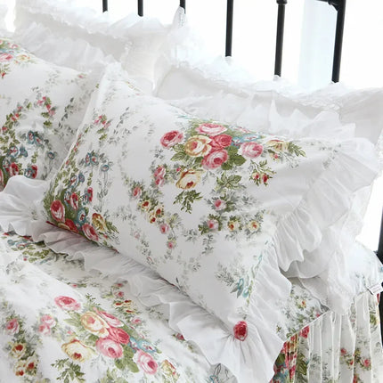 2pcs Pastoral Print Pillow Case Luxruy Ruffle Lace Pillow Cover Bedding Cushion Cases Home Decor Pillow Sham Satin Pillowcase 2pcs-pastoral-print-pillow-case-luxruy-ruffle-lace-pillow-cover-bedding-cushion-cases-home-decor-pillow-sham-satin-pillowcase