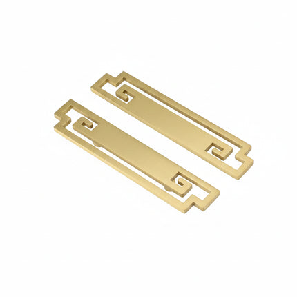 Solid Brass Cabinet Pull — Minimalist Handle for Wardrobes, Kitchens & Wine Cabinets