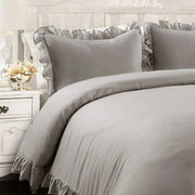 Reyna Luxe Ruffled King Bedding Ensemble with Coordinating Pillow Shams