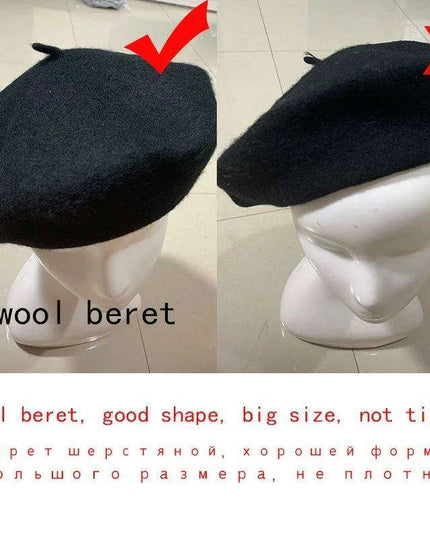 Chic Wool Beret for Women - Timeless Style Meets Cozy Comfort