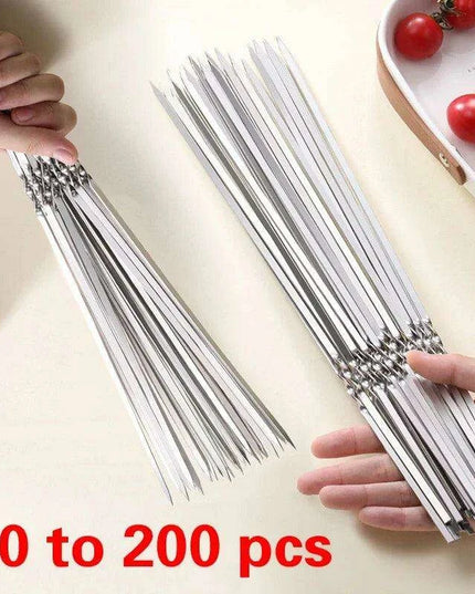 Ultimate Stainless Steel Skewers Set for Perfect Outdoor BBQ Grilling