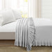 Reyna Collection King Bed Linen Set with Ruffled Comforter and Pillow Shams